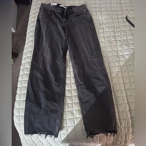 eunina Black Wide-Leg Jeans